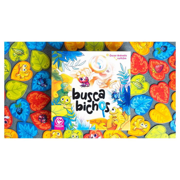 Tranjis Games - Juego de Mesa Busca Bichos, Encuentra y Salva Insectos, Juego Infantil Educativo a Partir de 4 Años, Diseñado por Óscar Arévalo e Ilustrado por Ruth2m