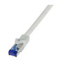 LogiLink C6A042S Patch Cable Cat.6A S/FTP RJ-45 Gris 1.5 m, 10 Gigabit Ethernet, 500 MHz, AWG 26/7, Cable Ultraflex Blindado