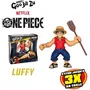 Heroes Of Goo Jit Zu Figura Estirable Luffy 17cm con Accesorios - ONE PIECE - HER0630996429396