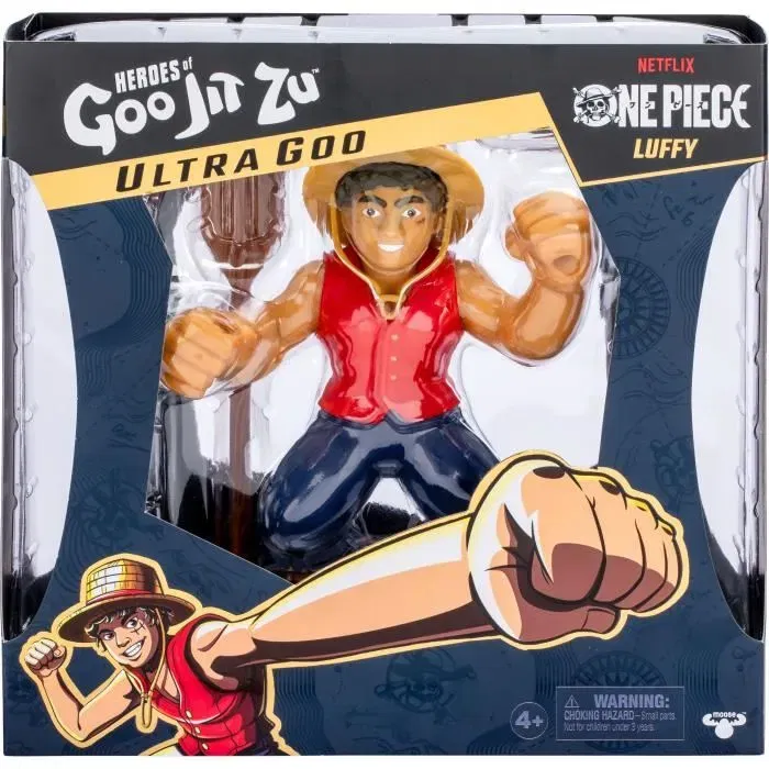 Heroes Of Goo Jit Zu Figura Estirable Luffy 17cm con Accesorios - ONE PIECE - HER0630996429396