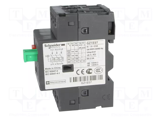 SCHNEIDER ELECTRIC Interruptor motorizado Easy TeSys 0,75kW 230÷690VAC