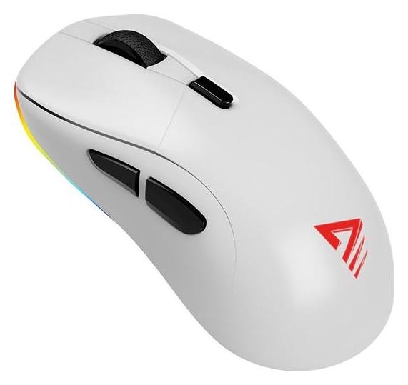 Savio RIFT White Ratón gaming inalámbrico RGB ergonómico 10000 DPI 7 botones
