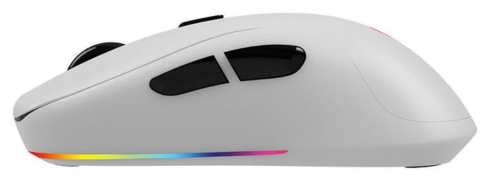 Savio RIFT White Ratón gaming inalámbrico RGB ergonómico 10000 DPI 7 botones