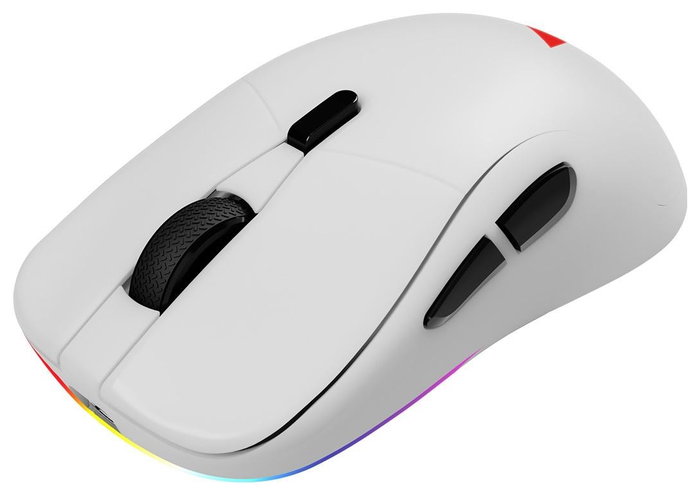Savio RIFT White Ratón gaming inalámbrico RGB ergonómico 10000 DPI 7 botones