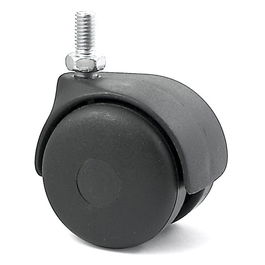 Q&Q Rueda Giratoria Aro Doble 45mm M10Er Negro 3010456