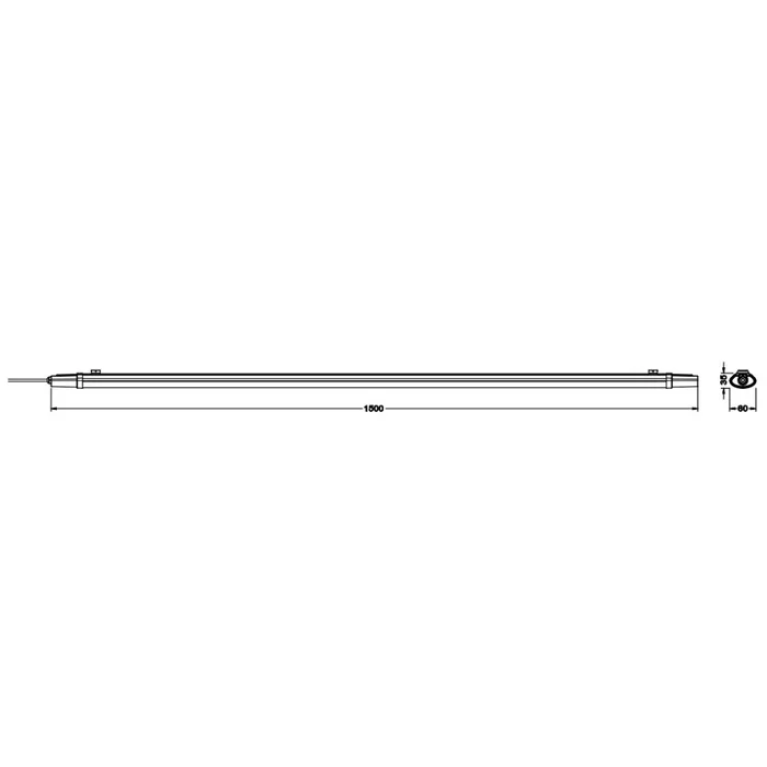 Ledvance Luminaria LED Impermeable 48W 5520Lm 6500K Blanco Frío 110º IP65 para Industrial y Parking Ledvance Luminaria LED Impermeable 48W 5520Lm 6500K Blanco Frío 110º IP65 para Industrial y Parking