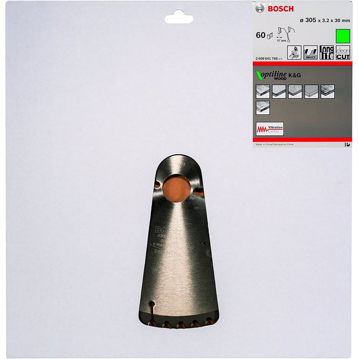 Bosch Kreissägeblatt OP WO B 305x30-60 - Hoja de sierra circular 305x30mm para madera