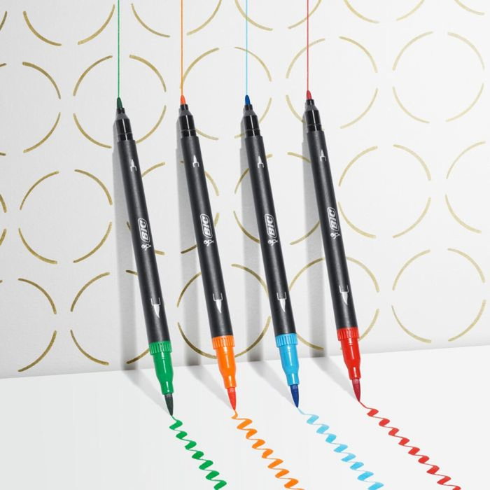 BIC Intensity Dual Tip Pack de 6 Rotuladores de Doble Punta - Colores Surtidos