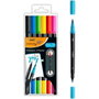BIC Intensity Dual Tip Pack de 6 Rotuladores de Doble Punta - Colores Surtidos