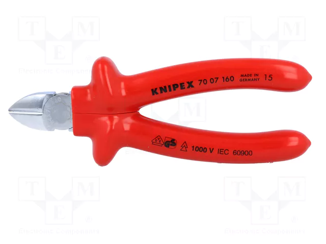 KNIPEX Alicates de corte diagonal aislados 160mm KNIPEX Alicates de corte diagonal aislados 160mm