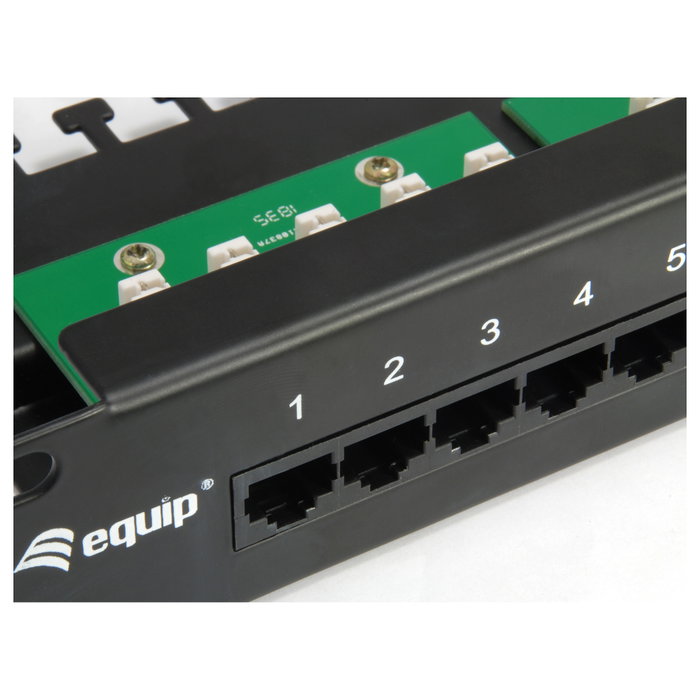EQUIP Patchpanel 25 puertos RJ45 Cat3 19 pulg. UTP 1HE ISDN negro EQUIP Patchpanel 25 puertos RJ45 Cat3 19 pulg. UTP 1HE ISDN negro