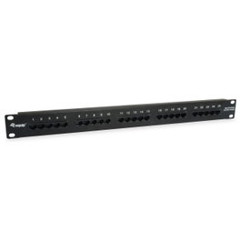 EQUIP Patchpanel 25 puertos RJ45 Cat3 19 pulg. UTP 1HE ISDN negro