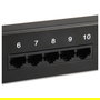 Equip 125298 Patch Panel 24 Puertos RJ45 Cat3 1U 19" Rack Negro RoHS