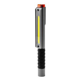 Nebo Lil Larry 500 Flex - Linterna LED Recargable 500 Lúmenes, Batería 10850 o 2xAAA, Base Magnética, IPX7, Con Cable USB-C, 5 Modos de Luz, Clip de Acero