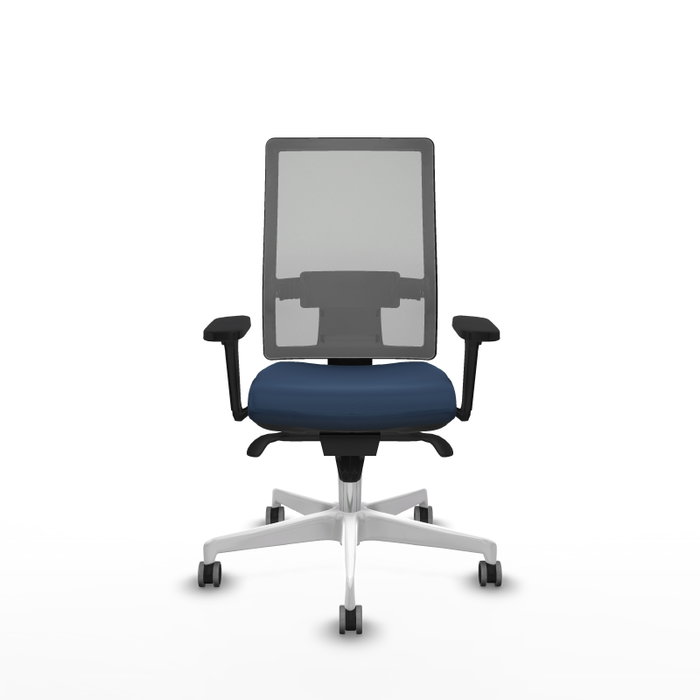 PIQUERAS Y CRESPO Silla de oficina Horna con mecanismo Sincro, Azul marino y Gris PIQUERAS Y CRESPO Silla de oficina Horna con mecanismo Sincro, Azul marino y Gris