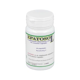 HERBOPLANET Epatosol 60 Comprimidos - Suplemento para el Apoyo y Mantenimiento Hepático con Cardo Mariano y Alcachofa