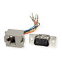 ROLINE 12.03.7524 Adaptador DB9 Macho a RJ-45 Hembra Plata
