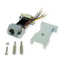 ROLINE 12.03.7524 Adaptador DB9 Macho a RJ-45 Hembra Plata