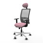 PIQUERAS Y CRESPO Silla de oficina Zulema Rosa y Gris