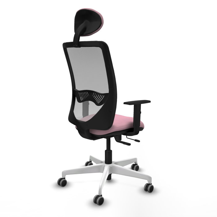 PIQUERAS Y CRESPO Silla de oficina Zulema Rosa y Gris PIQUERAS Y CRESPO Silla de oficina Zulema Rosa y Gris
