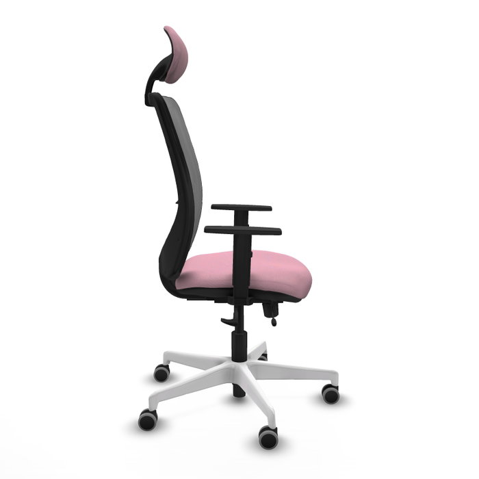 PIQUERAS Y CRESPO Silla de oficina Zulema Rosa y Gris PIQUERAS Y CRESPO Silla de oficina Zulema Rosa y Gris