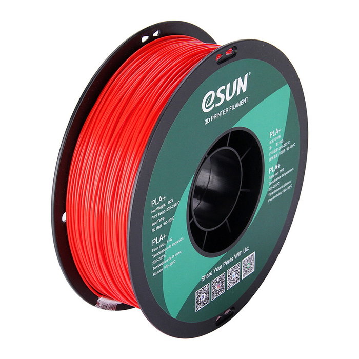 eSun Filamento PLA+ 1,75mm Rojo 1kg eSun Filamento PLA+ 1,75mm Rojo 1kg