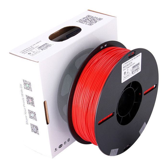 eSun Filamento PLA+ 1,75mm Rojo 1kg