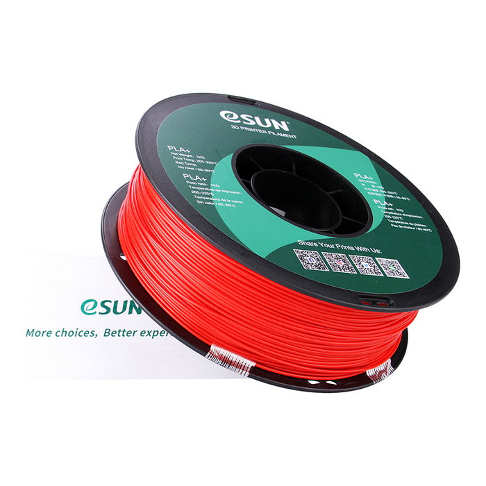eSun Filamento PLA+ 1,75mm Rojo 1kg
