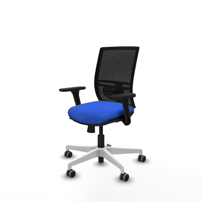 PIQUERAS Y CRESPO Silla de oficina Yunquera con mecanismo Sincro/Traslack, Azul y Negro PIQUERAS Y CRESPO Silla de oficina Yunquera con mecanismo Sincro/Traslack, Azul y Negro