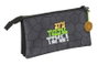 Portatodo Triple Teenage Mutant Ninja Turtles Negro Gris 22 x 12 x 3 cm