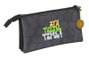 Portatodo Triple Teenage Mutant Ninja Turtles Negro Gris 22 x 12 x 3 cm