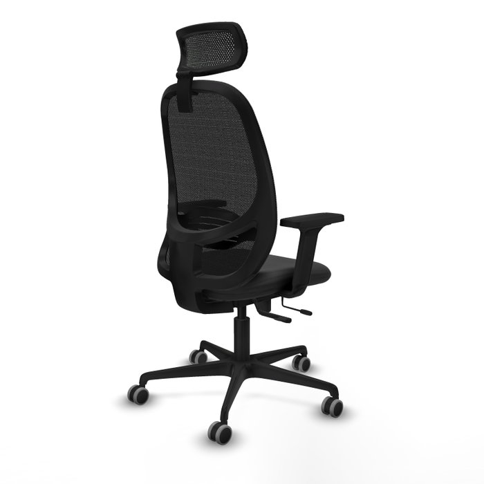 PIQUERAS Y CRESPO Silla de oficina Cilanco con mecanismo Sincro/Traslack Gris oscuro y Negro