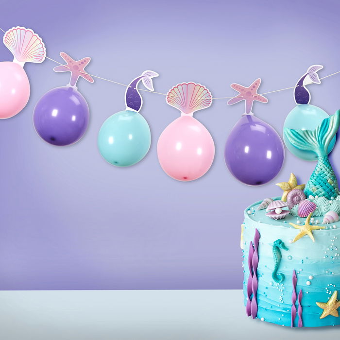 Party Time Guirnalda Globos Sirena para Fiestas