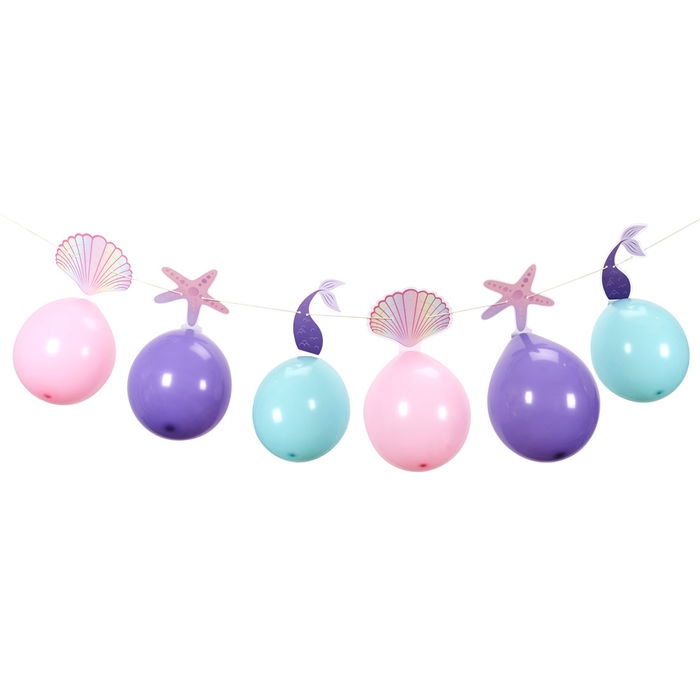 Party Time Guirnalda Globos Sirena para Fiestas