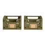 Day Juego de 2 Cajas Plegables y Apilables 17x12,5 cm Verde Oliva Capacidad 1.2L