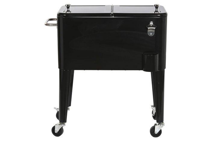 DKD Home Decor Nevera Terraza Y Jardin Negro 43 x 80 x 74 cm