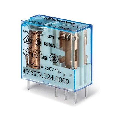 Finder Relé de inserción/impreso 40.52.8.230.0000 2W 8A 230VAC Finder Relé de inserción/impreso 40.52.8.230.0000 2W 8A 230VAC