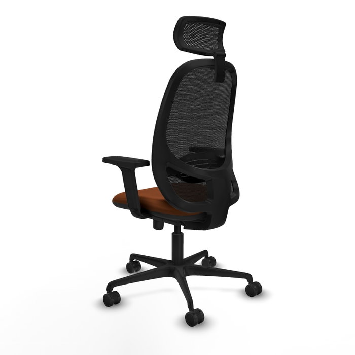 PIQUERAS Y CRESPO Silla de oficina Cilanco con mecanismo Sincro, Marrón y Negro PIQUERAS Y CRESPO Silla de oficina Cilanco con mecanismo Sincro, Marrón y Negro