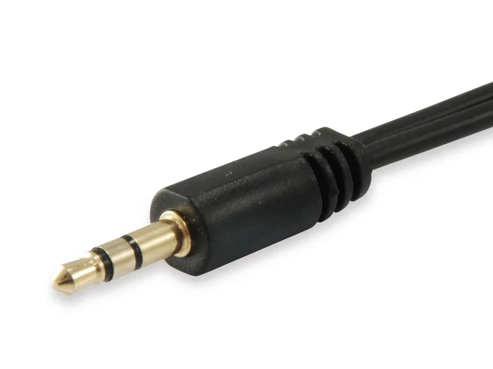 Equip 147941 Divisor de Audio, Cable Jack 3.5mm Macho a 2 Jack 3.5mm Hembras Negro, Longitud 0.13m, PVC
