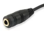 Equip 147941 Divisor de Audio, Cable Jack 3.5mm Macho a 2 Jack 3.5mm Hembras Negro, Longitud 0.13m, PVC