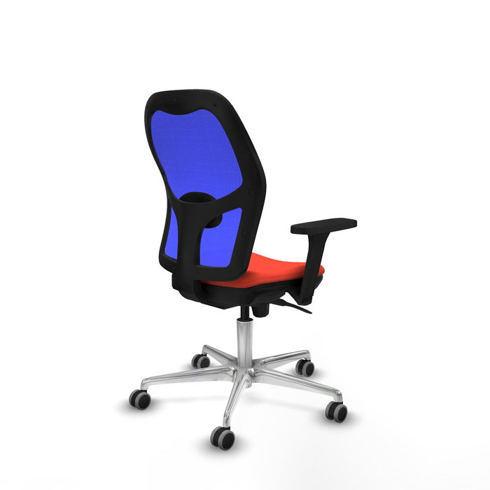 PIQUERAS Y CRESPO Silla de oficina Jorquera, mecanismo Sincro, Naranja/Azul PIQUERAS Y CRESPO Silla de oficina Jorquera, mecanismo Sincro, Naranja/Azul