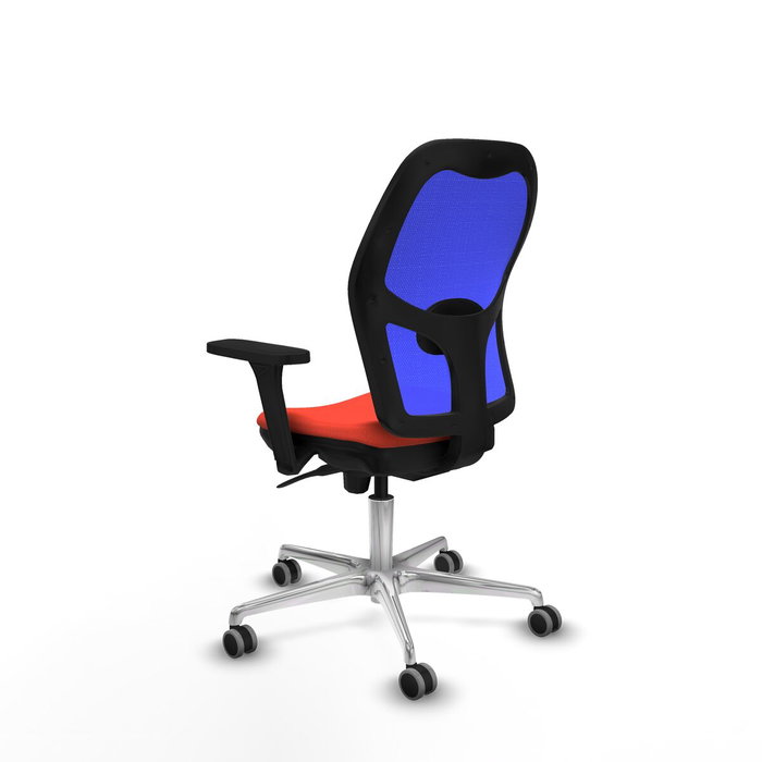 PIQUERAS Y CRESPO Silla de oficina Jorquera, mecanismo Sincro, Naranja/Azul PIQUERAS Y CRESPO Silla de oficina Jorquera, mecanismo Sincro, Naranja/Azul