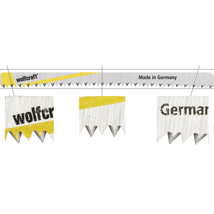 Wolfcraft Hoja de sierra de calar HCS 130 mm, vástago en T, 2 uds