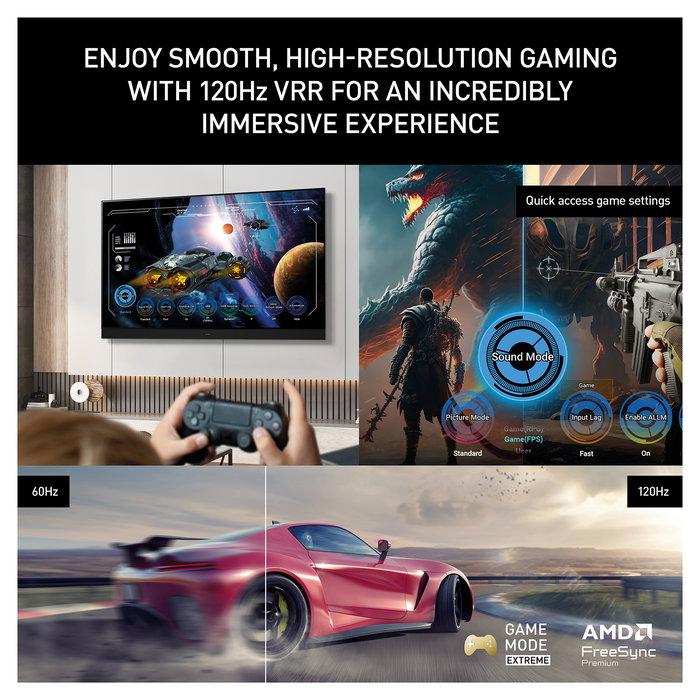 Panasonic TV-65W85BEZ Smart TV QLED 65" (164 cm) 4K Ultra HD 100 Hz Fire OS Dolby Atmos HDR10+ FreeSync Alexa Negro