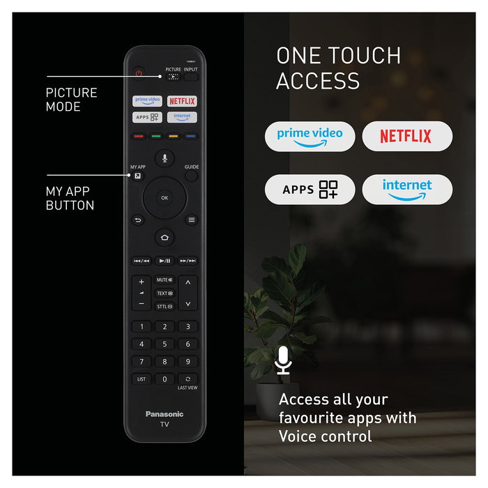 Panasonic TV-65W85BEZ Smart TV QLED 65" (164 cm) 4K Ultra HD 100 Hz Fire OS Dolby Atmos HDR10+ FreeSync Alexa Negro