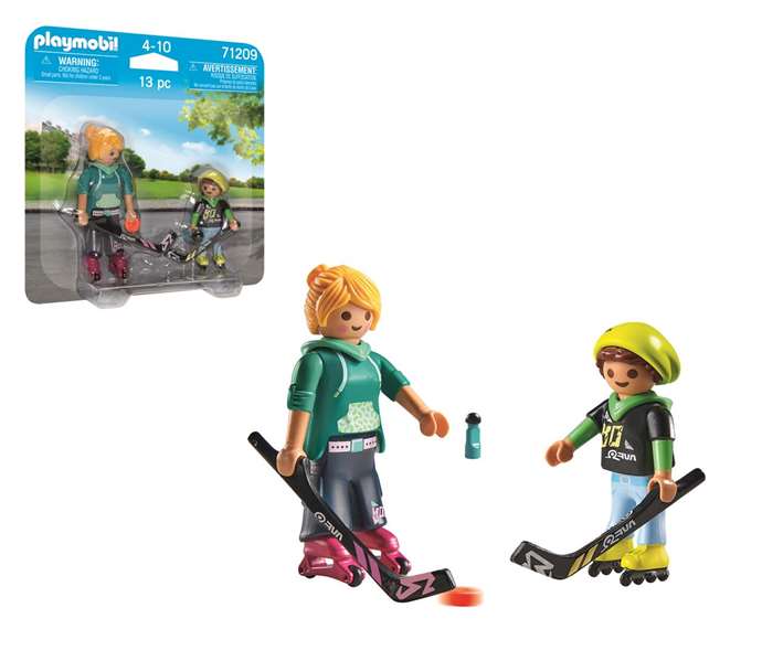 Playmobil Hockey sobre Patines Pack Duo para Niños a partir de 4 Años