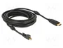 DeLOCK Cable Adaptador mini DisplayPort 1.2 a HDMI 4K, 5 m, Negro