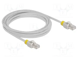 DeLOCK Cable de red RJ45 Cat.6A S/FTP con clips de colores 3 m