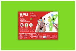 Goma Eva Apli Hoja 40X60 Cm Verde Claro Paquete De 5