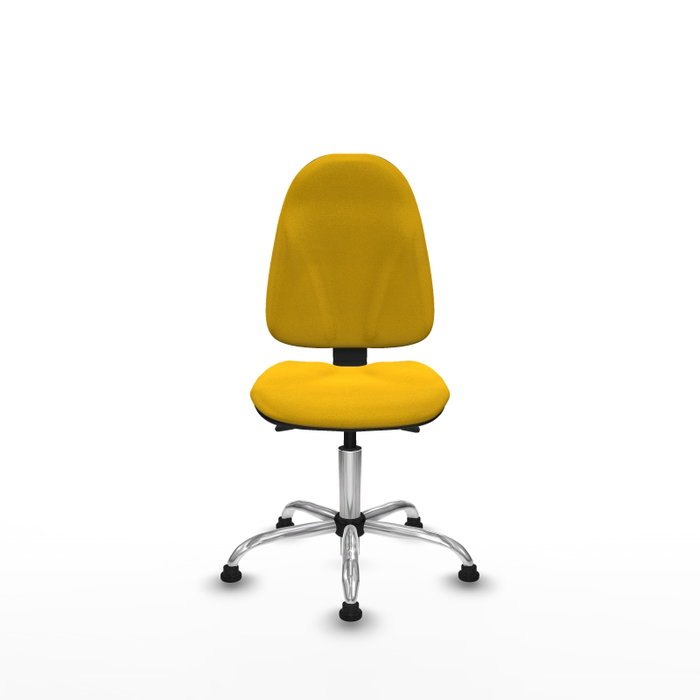 PIQUERAS Y CRESPO Silla de oficina Algarra con mecanismo Asincro, Amarillo